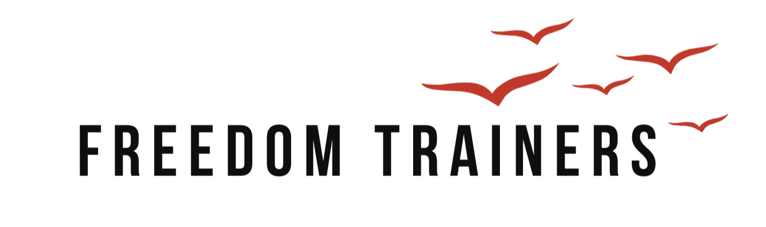 [Freedom Trainers logo - with birds flying]